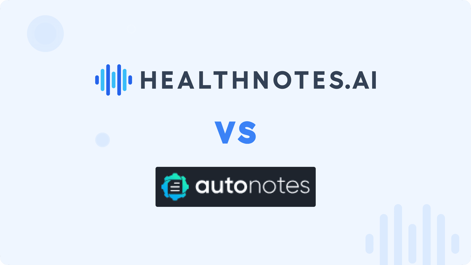 Healthnotes vs. Autonotes: A Detailed Comparison